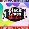 Cloth Face Mask Black Lives Matter US