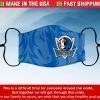 Face Mask Dallas Mavericks Reusable Cotton Masks