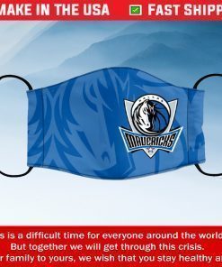 Face Mask Dallas Mavericks Reusable Cotton Masks