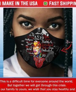 Delta Sigma Theta Girl Naming Filter Activated Carbon Face Mask