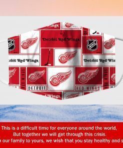Detroit Red Wings Fabric Filter Face Mask