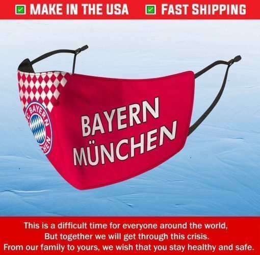 Face Mask Bayern Munchen Reusable Cotton Masks