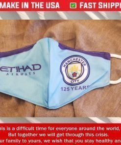 Face Mask Manchester City 125 Years Masks