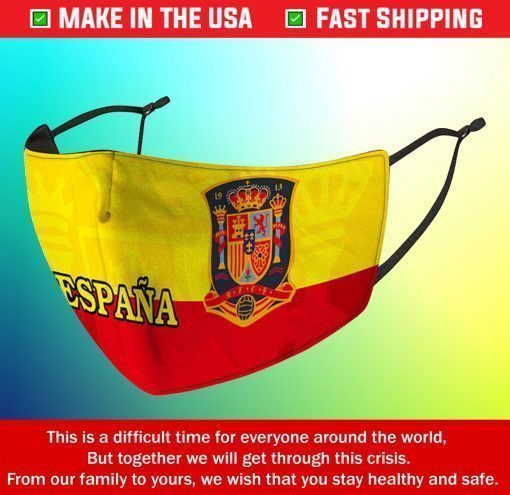 Face Mask Spain National Team Reusable Cotton Masks