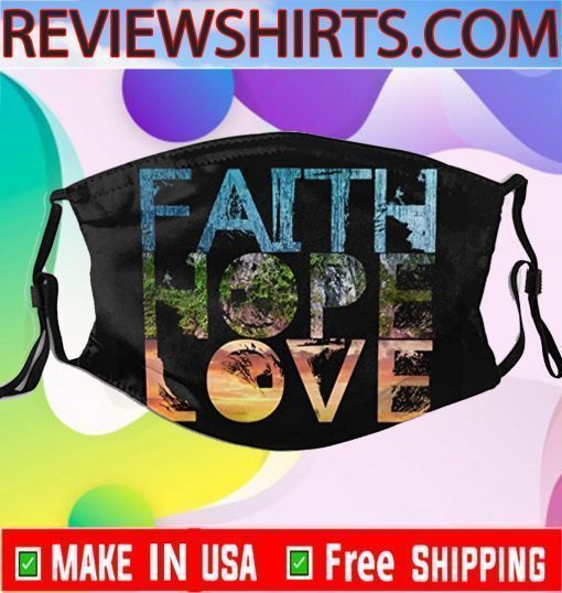 Faith Hope Love Filter Face Masks