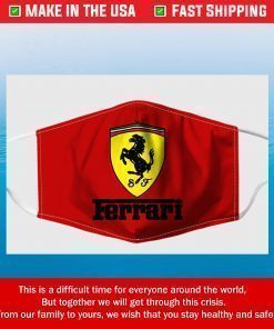 Logo Ferrari Filter Face Mask