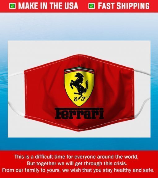 Logo Ferrari Filter Face Mask