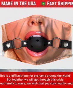 Fetish Ball Gag Filter Face Mask