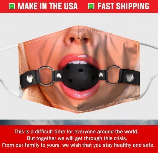 Fetish Ball Gag Filter Face Mask