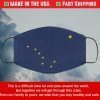 Flag of Alaska State Filter Face Mask