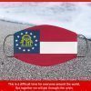 Flag of Georgia State Filter Face Mask