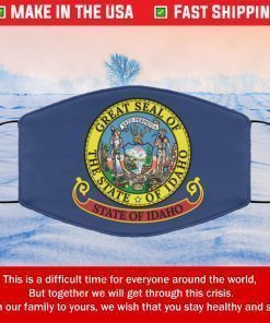 Flag of Idaho State Filter Face Mask