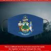 Flag of Maine State Filter Face Mask