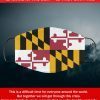 Flag of Maryland State Filter Face Mask