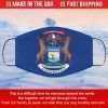 Flag of Michigan Filter Face Mask