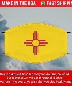 Flag of New Mexico State Filter Face Mask