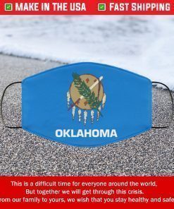 Flag of Oklahoma State Filter Face Mask