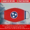 Flag of Tennessee State Filter Face Mask