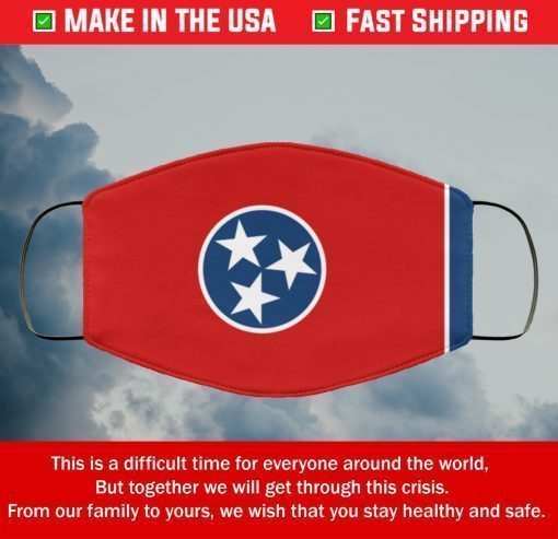 Flag of Tennessee State Filter Face Mask