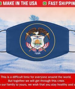 Flag of Utah State Face Mask Filter Face Mask