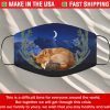 Face Mask Fox Sleep Bough Moon Moutain Masks