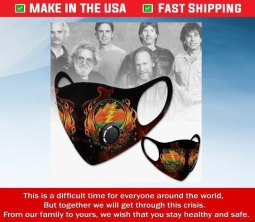 Grateful Dead Filter Activated Carbon Face Mask