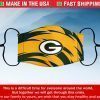 Face Mask Green Bay Packers Cotton Masks