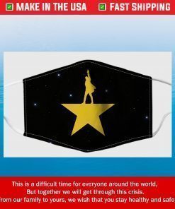 Hamilton The Musical Logo Filter Face Mask