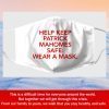 Help Keep Patrick Mahomes Safe Fabric Filter Face Mask