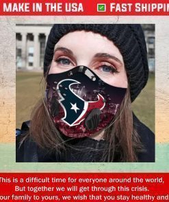 Houston Texans Filter Activated Carbon Face Mask