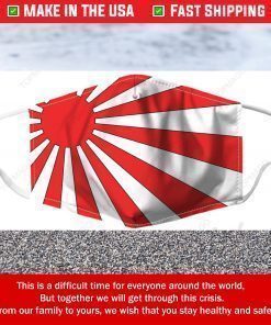 Japanese Rising Sun Filter Face Mask