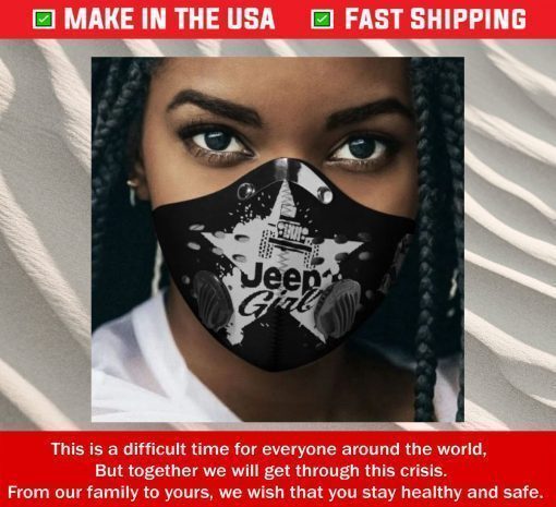 Jeep girl Filter Activated Carbon Face Mask