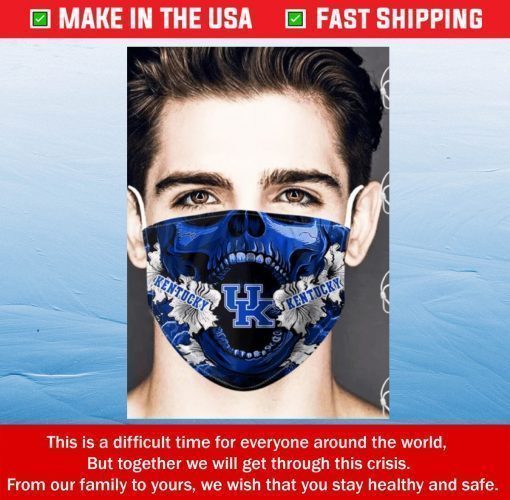 Face Mask KENTUCKY WILDCATS SKULL Masks