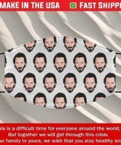 Keanu Reeves Face Mask Washable Reusable Cotton Face Mask