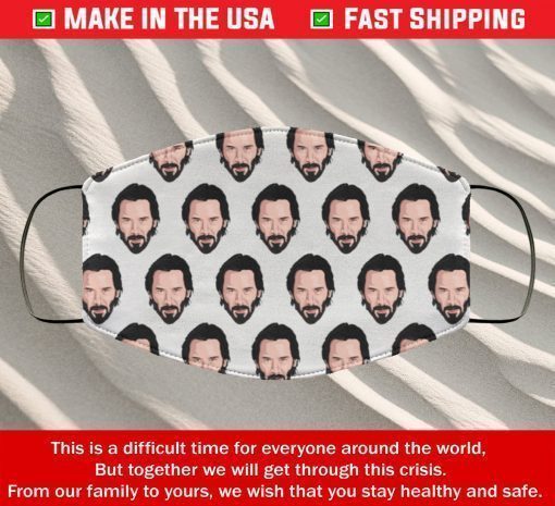 Keanu Reeves Face Mask Washable Reusable Cotton Face Mask