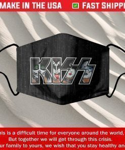 Kiss Band Cloth Face Mask 3D One Size 100% Cotton