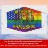 LGBT Pride We The People Means Everyone Fabric Filter Face Mask