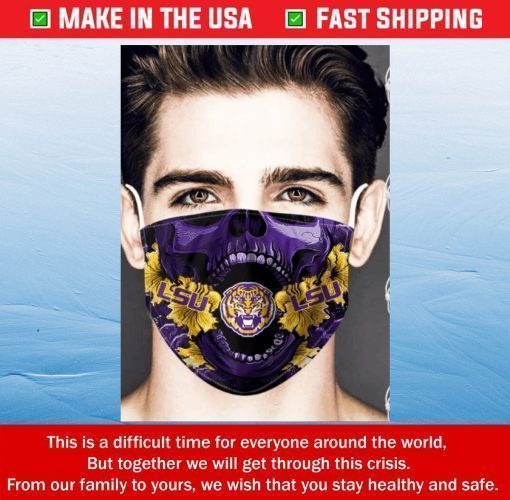 Face Mask LSU TIGERS SKULL Masks