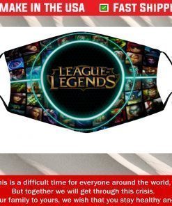League of Legends Cotton Face Mask 3D USA