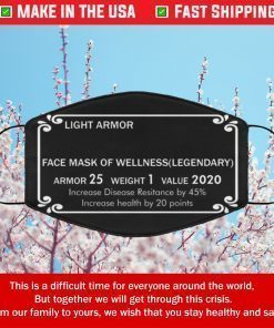 Light Armor Face Mask Of Wellness Legendary Face Mask