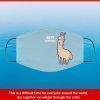 Llama Spit Happens Filter Face Mask