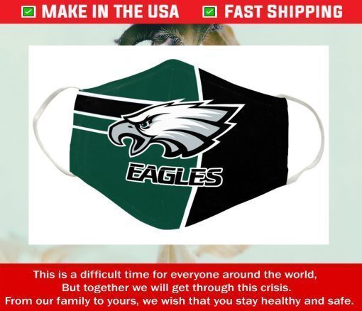 Logo Team Philadelphia Eagles Cotton Face Mask