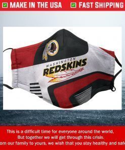 Logo Washington Redskins Cotton Face Mask