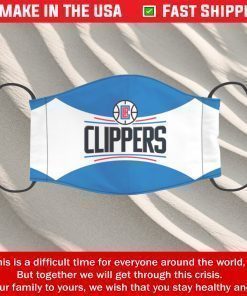 Face Mask Los Angeles Clippers Reusable Cotton Masks