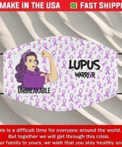 Lupus Awareness Unbreakable Filter Face Mask