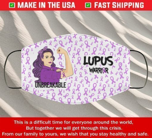 Lupus Awareness Unbreakable Filter Face Mask