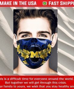 Face Mask MICHIGAN WOLVERINES SKULL Masks