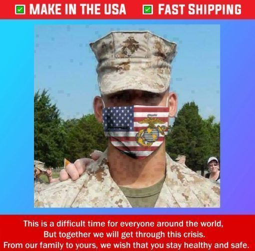 Marine Corps USA Cotton Washable Cotton Face Masks