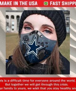 Mask Dallas Cowboys Filter Activated Carbon Face Mask