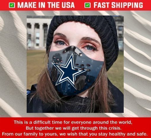 Mask Dallas Cowboys Filter Activated Carbon Face Mask